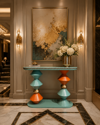 Regalia Geometric Console Table