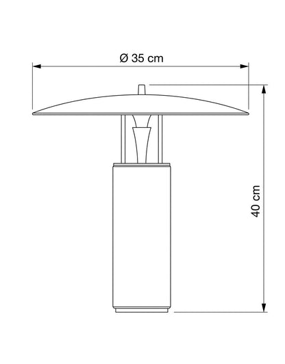 Obsidian G table lamp