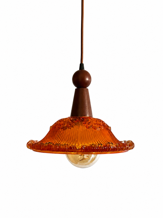 Amber Bloom Pendant Light
