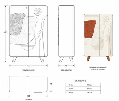 Ora storage cabinet
