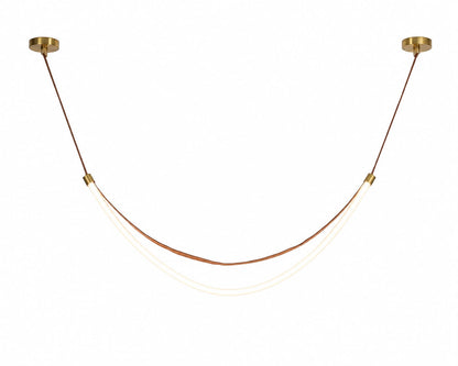 Arc Belt LED Pendant – Brown