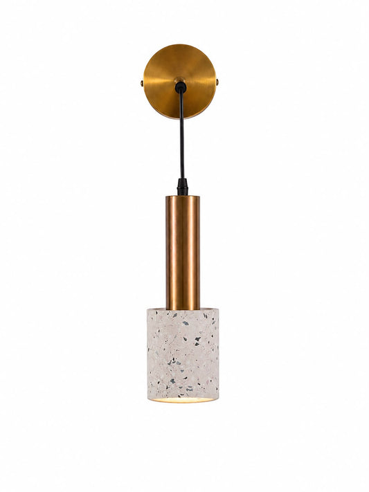 Terrazzo & Brushed Brass Wall Sconce