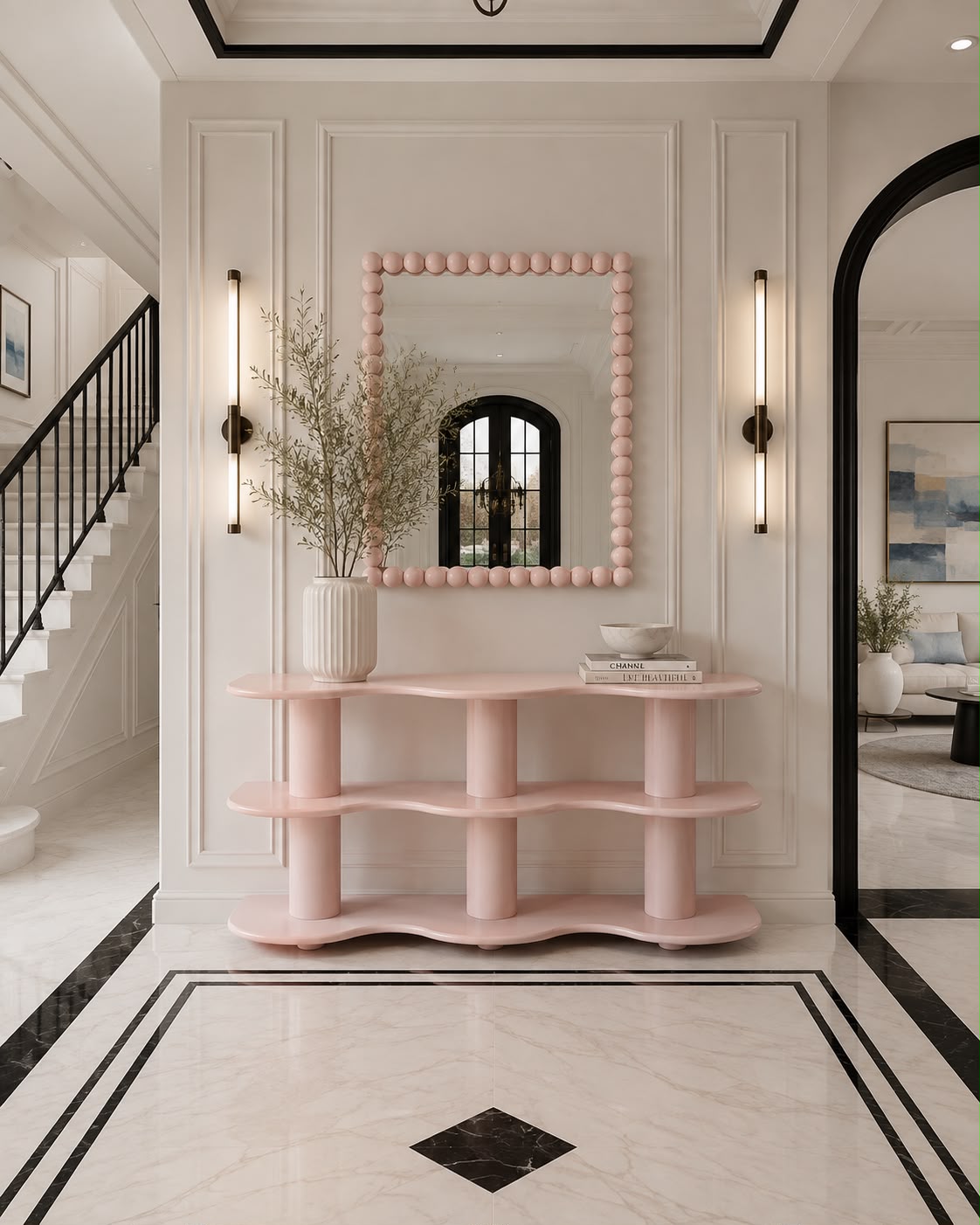 Marcellus Wave Console Table
