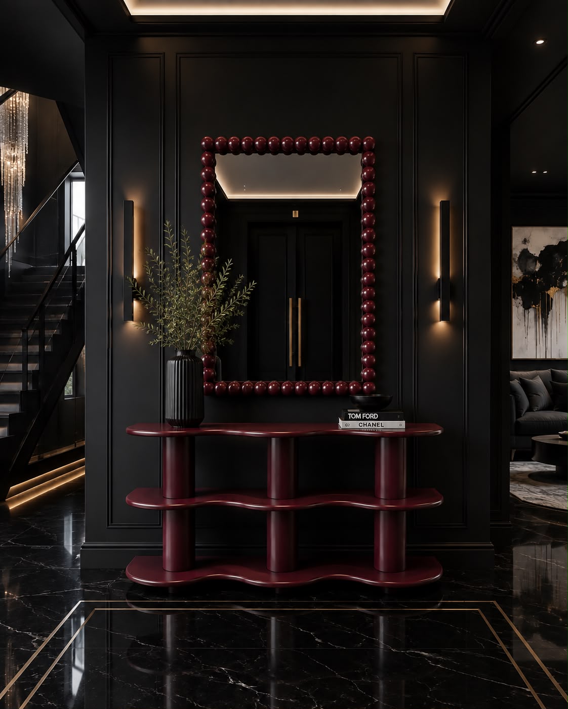 Marcellus Wave Console Table