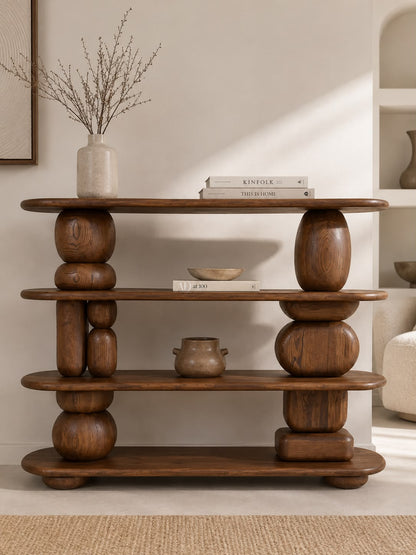 Solen Oak Wood Console