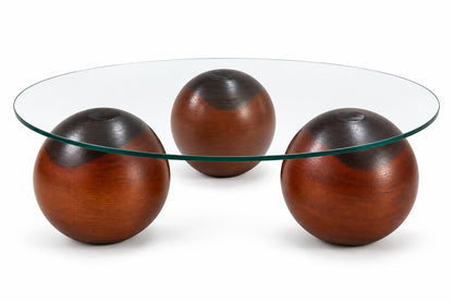 Aura Sculptural Glass Coffee Table